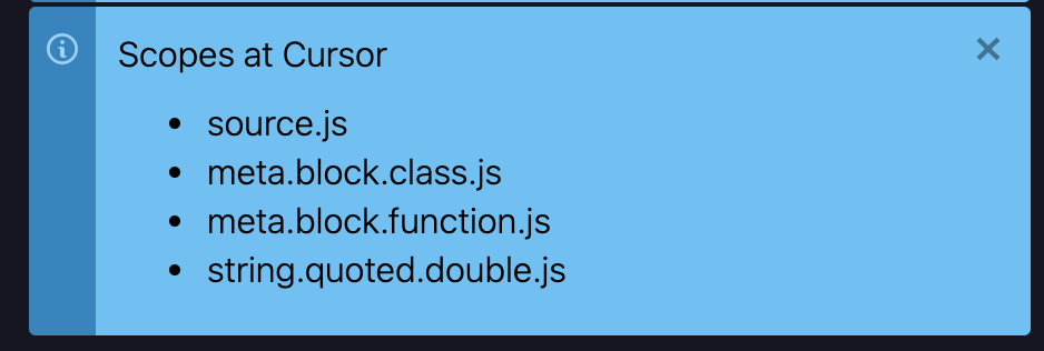 log cursor scopes