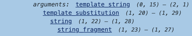tree-sitter-tools visualization of a JavaScript template string